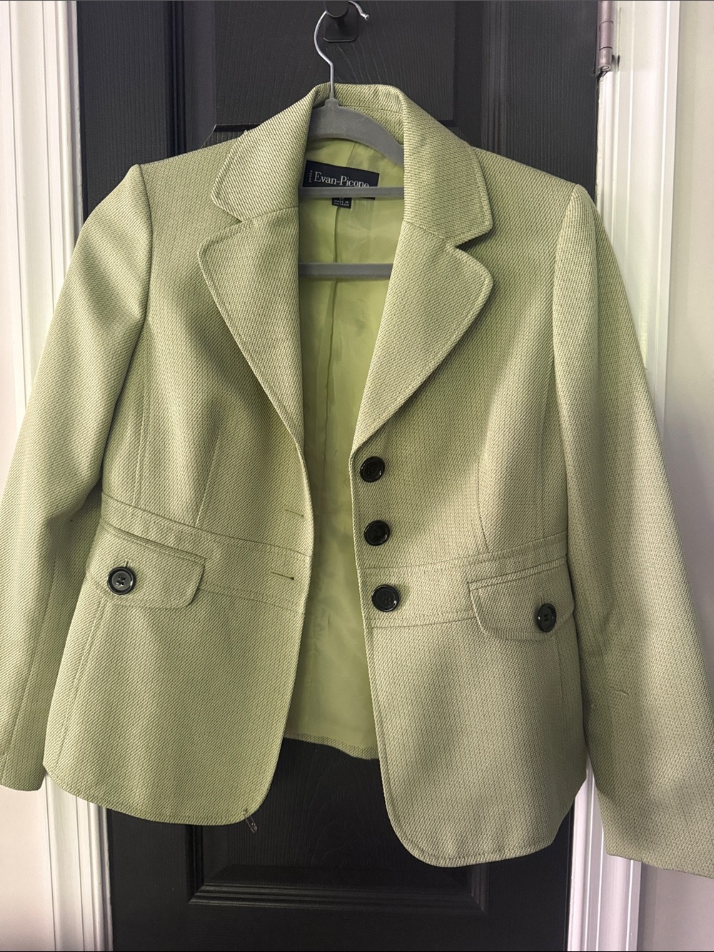 Evan Picone Light Green Tailored Blazer